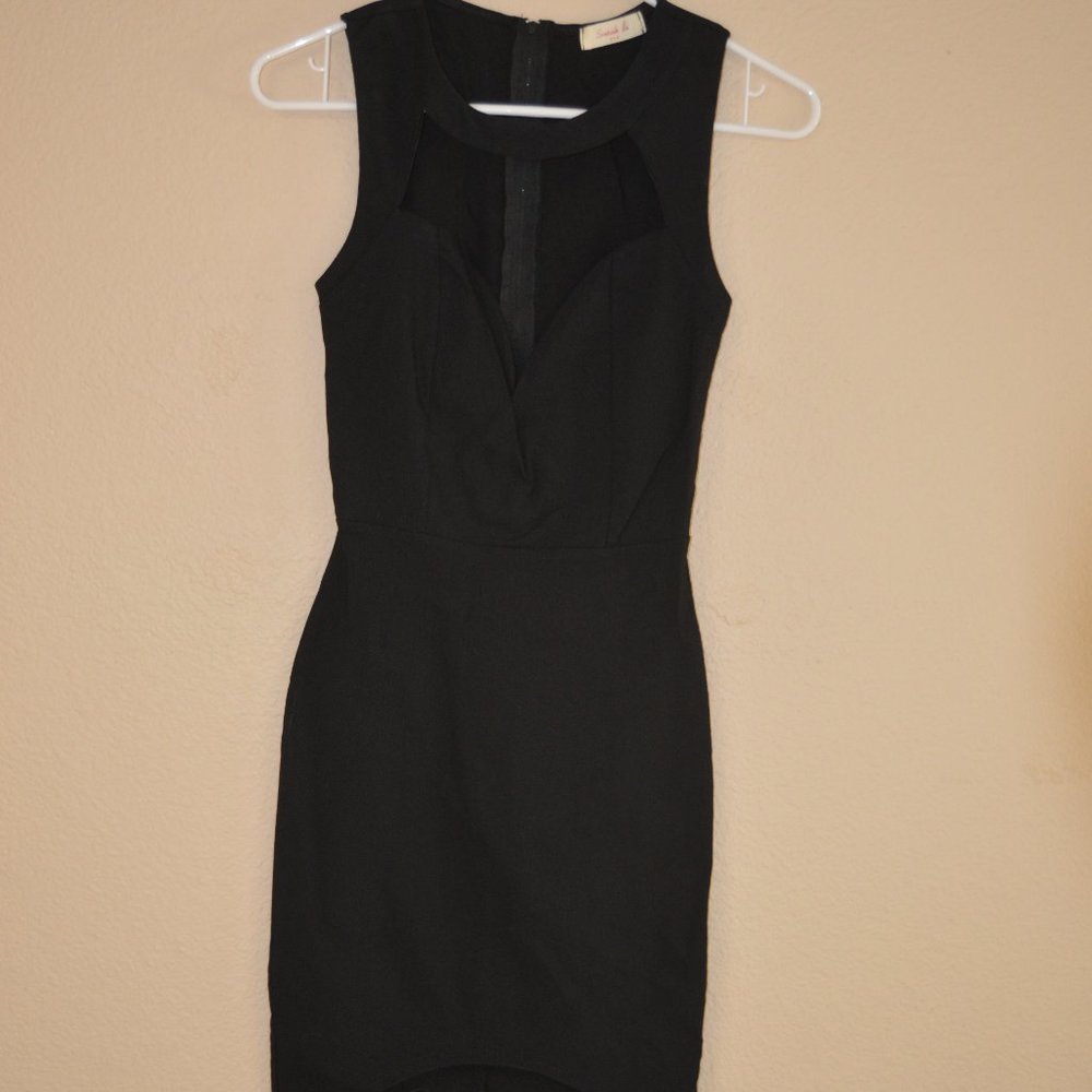 NWT Black Sleeveless Mini Dress